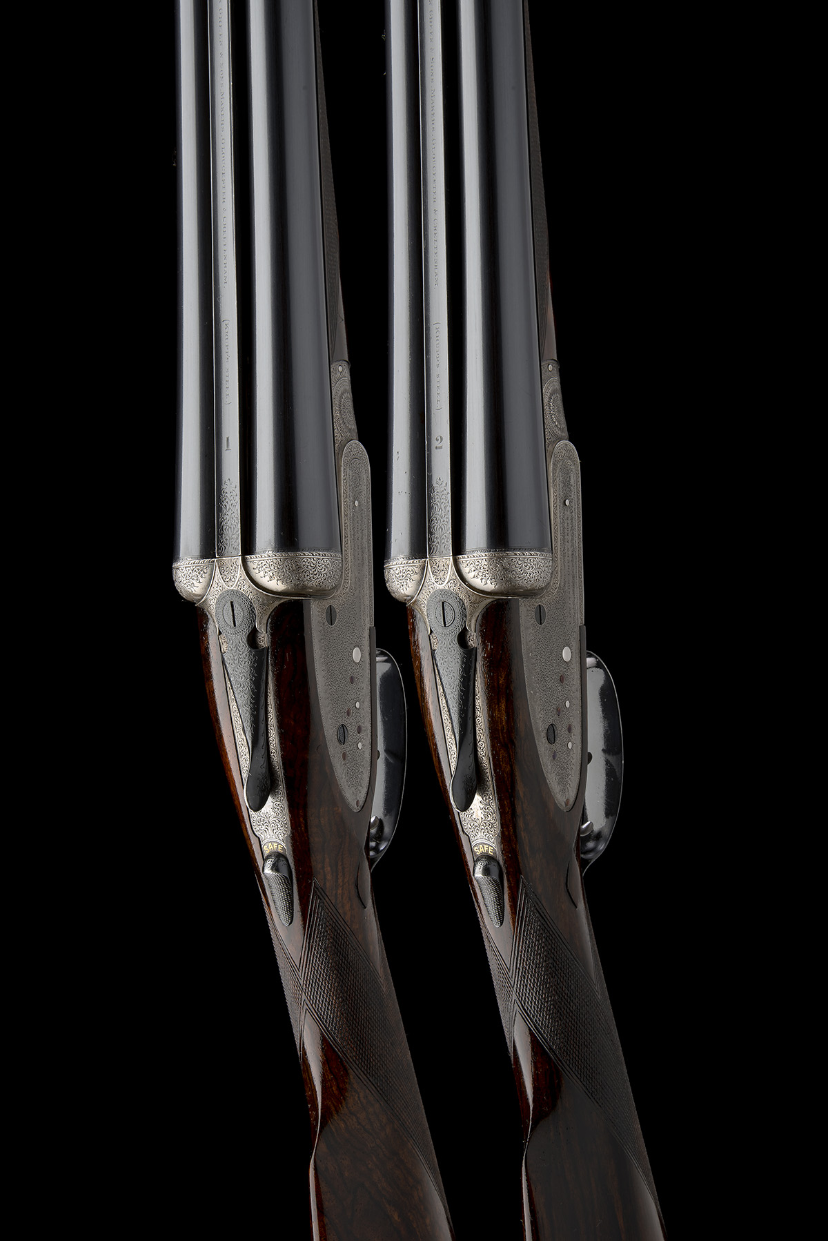 EDWINSON GREEN & SON A PAIR OF 12-BORE SIDELOCK EJECTORS, serial no. 6610 / 1, for 1908, 29in. nitro - Image 6 of 11