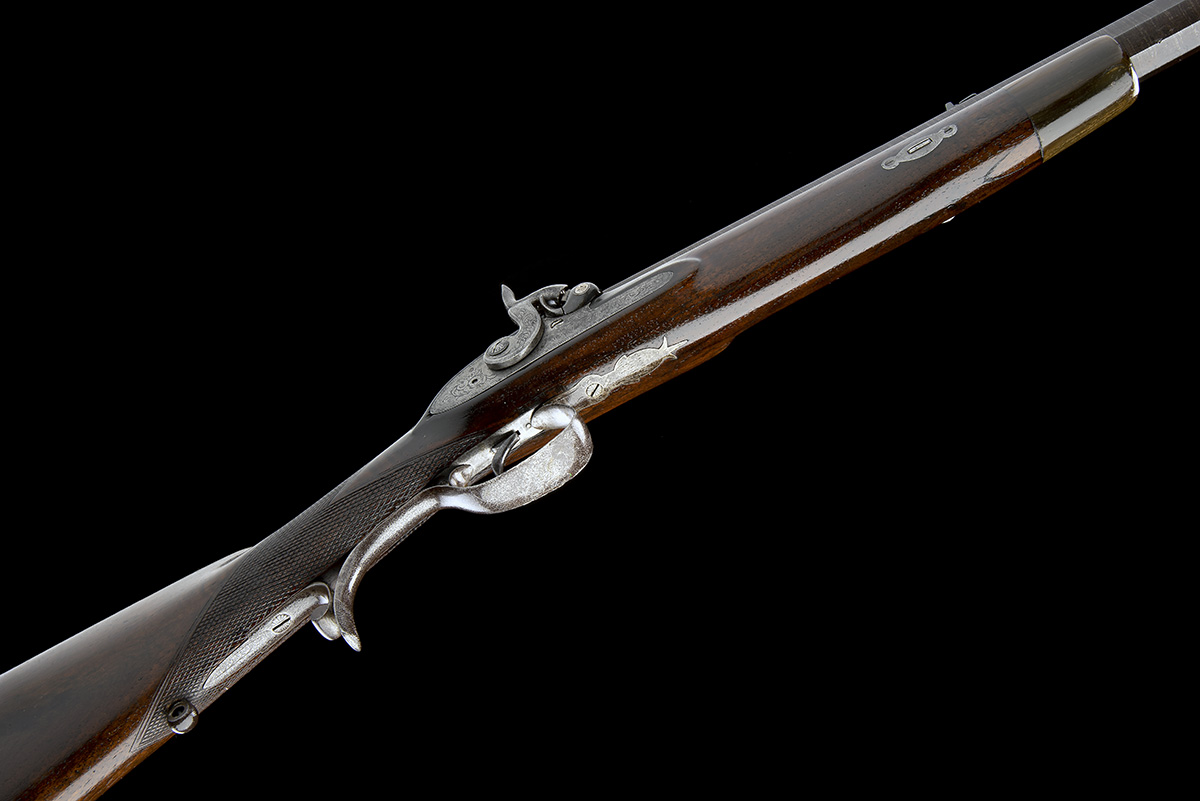 W. & J. RIGBY, DUBLIN A 22-BORE PERCUSSION SINGLE-BARRELLED RIFLE FOR LARGER GAME, serial no. 10708, - Image 3 of 8