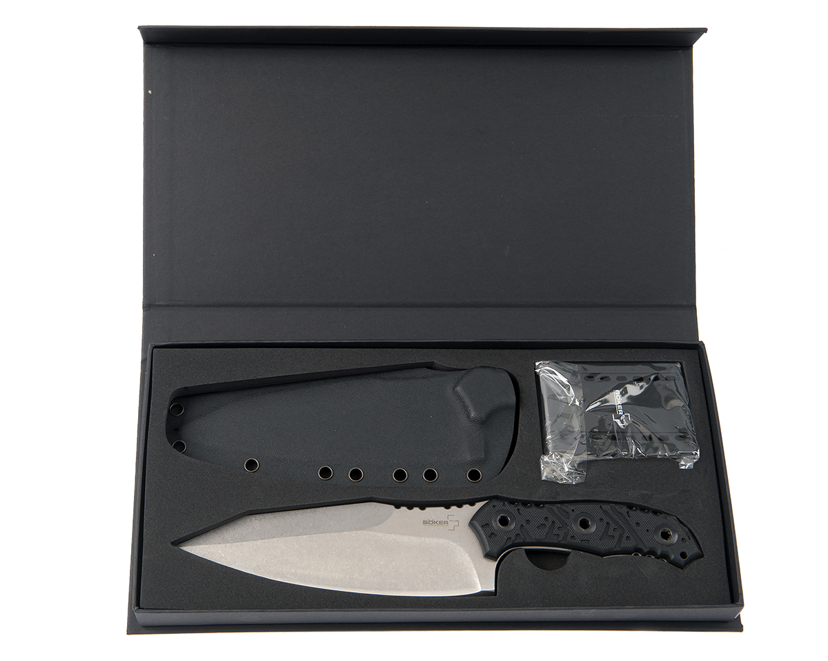 BOKER, GERMAN BOKER, A GOOD COLLECTION OF FIVE BOXED OUT OF PRODUCTION 'BOKER-PLUS' SHEATH-KNIVES, - Image 5 of 11