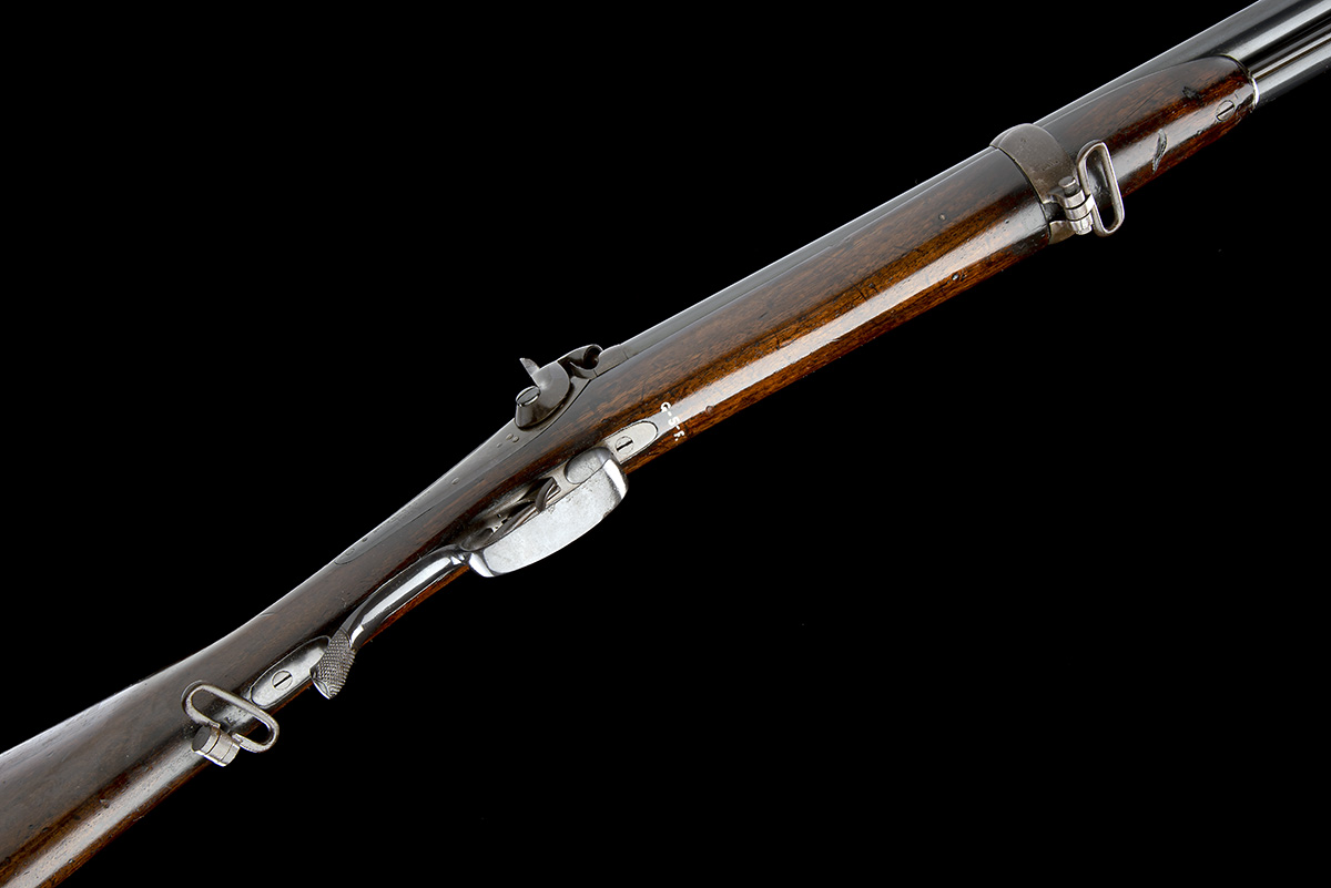 SWINBURN & SON, BIRMINGHAM A .524 PERCUSSION DOUBLE-BARRELLED SERVICE RIFLE, MODEL 'JACOB'S - Image 3 of 9