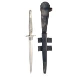 WILKINSON SWORD CO. LTD., LONDON A SCARCE MKI LATE MODEL FAIRBURN-SYKES DAGGER, circa 1942, with