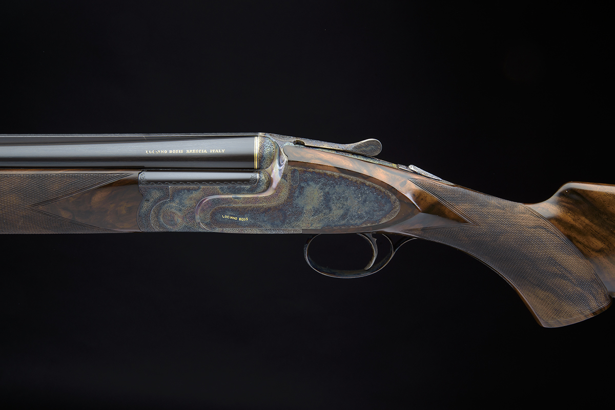 LUCIANO BOSIS A FINE PEDRETTI-ENGRAVED 12-BORE 'MICHELANGELO' SINGLE-TRIGGER OVER AND UNDER - Image 8 of 11