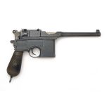 MAUSER, GERMANY A 7.63mm (MAUSER) SEMI-AUTOMATIC PISTOL, MODEL 'C96 'BROOMHANDLE' WARTIME