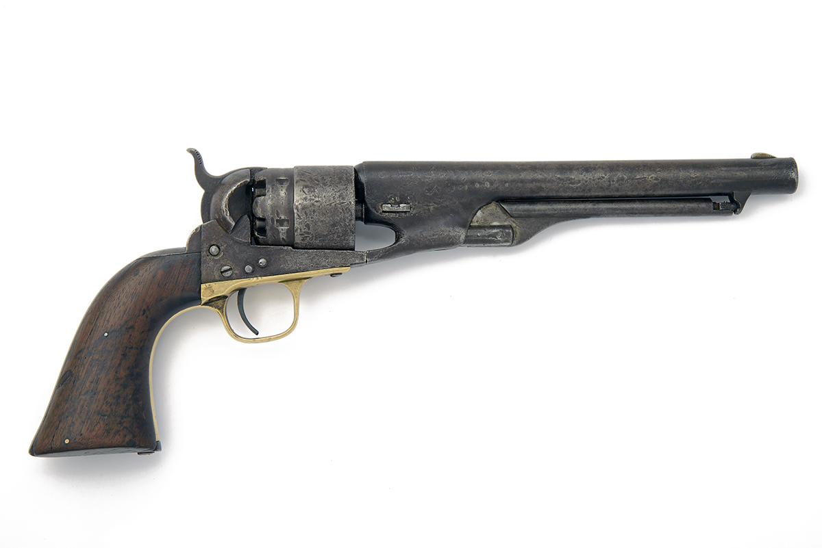 COLT, USA A .44 PERCUSSION REVOLVER, MODEL 'COLT ARMY 'FOUR-SCREW'', serial no. 16733-'0', for 1861,