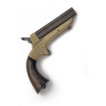 TIPPING & LAWDEN, AN UNUSUAL AND RARE .34 (RIMFIRE) OVERSIZED FOUR-BARRELLED OVERCOAT-PISTOL,