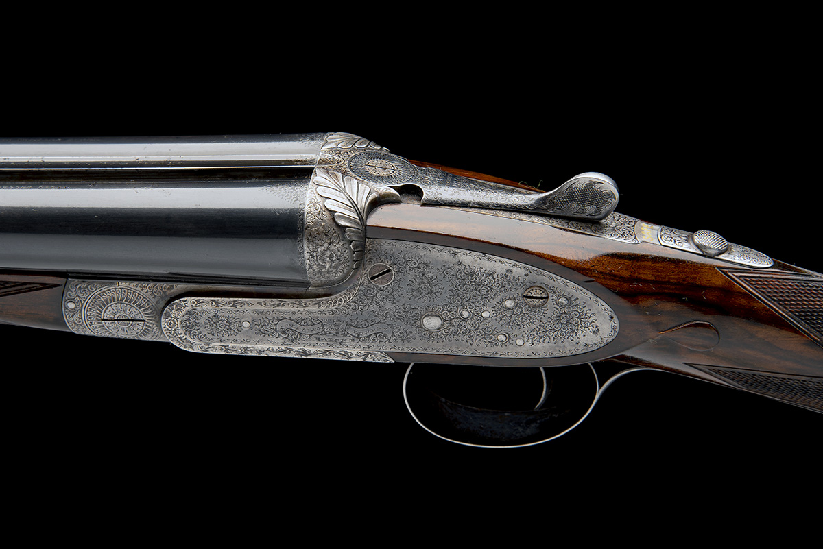 F. BEESLEY A 16-BORE SINGLE-TRIGGER SIDELOCK EJECTOR, serial no. 2050, for 1908, 28 1/2in. nitro - Image 8 of 9