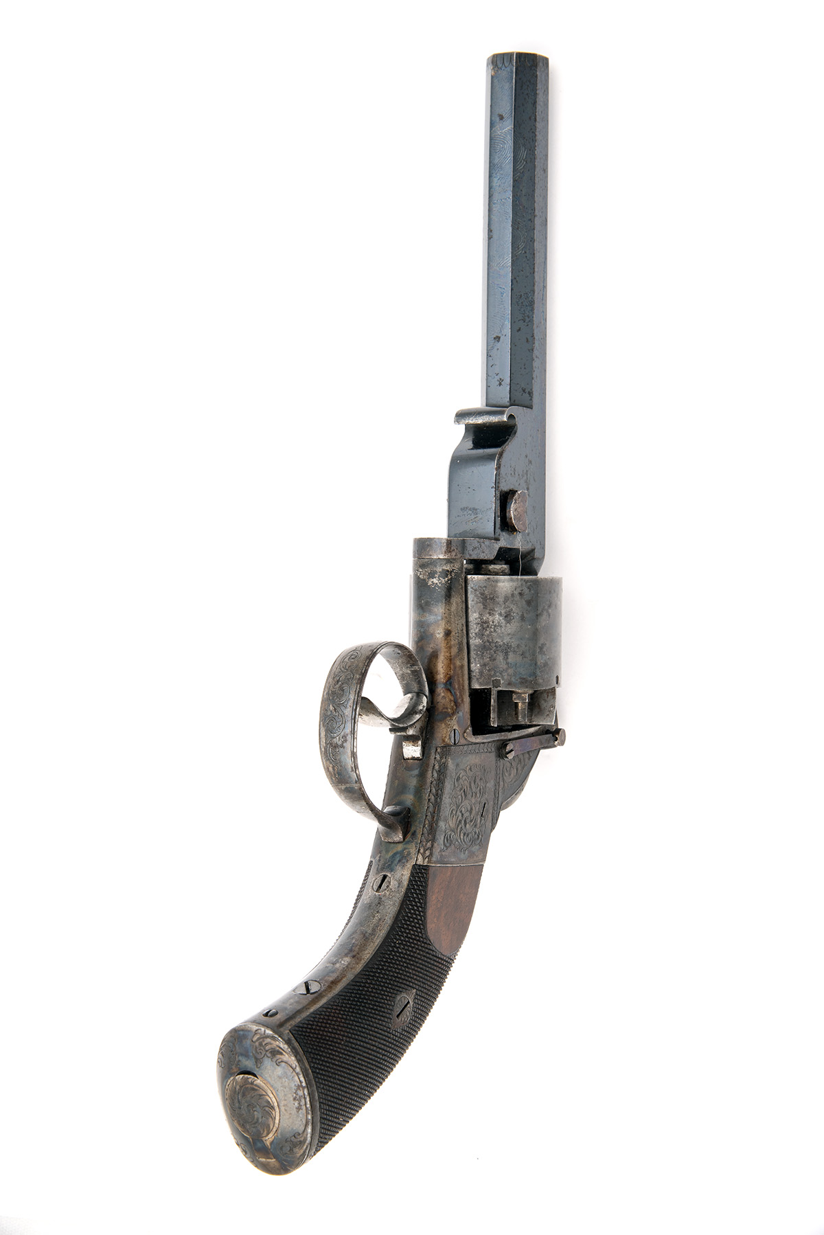 MADE FOR ADAMS, LONDON A GOOD CASED 54-BORE PERCUSSION REVOLVER, MODEL 'WEBLEY-BENTLEY PATENT', no - Image 5 of 7