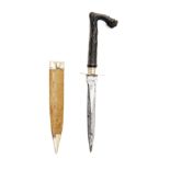 SLATER BROS., SHEFFIELD A SCARCE DAGGER WITH GUTTA-PERCHA HILT, circa 1881 and probably for the