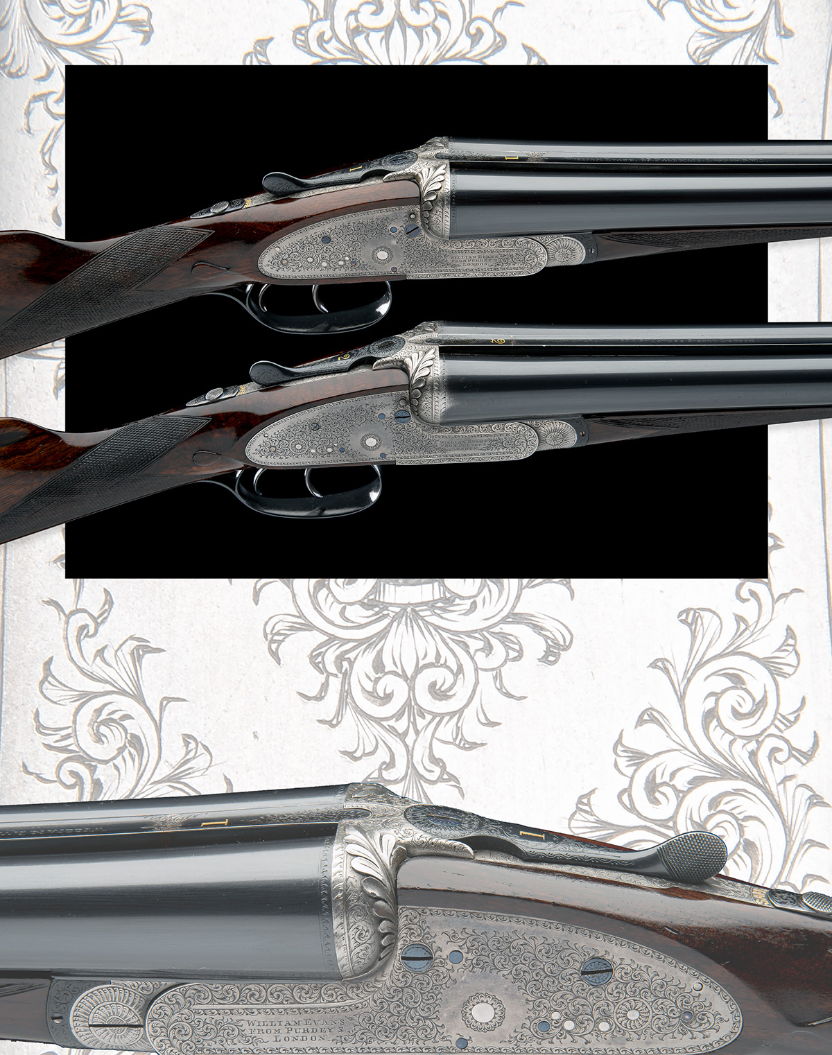 WILLIAM EVANS (FROM PURDEY'S) A PAIR OF 12-BORE SIDELOCK EJECTORS, serial no. 2382 / 3, for 1891, - Image 11 of 11