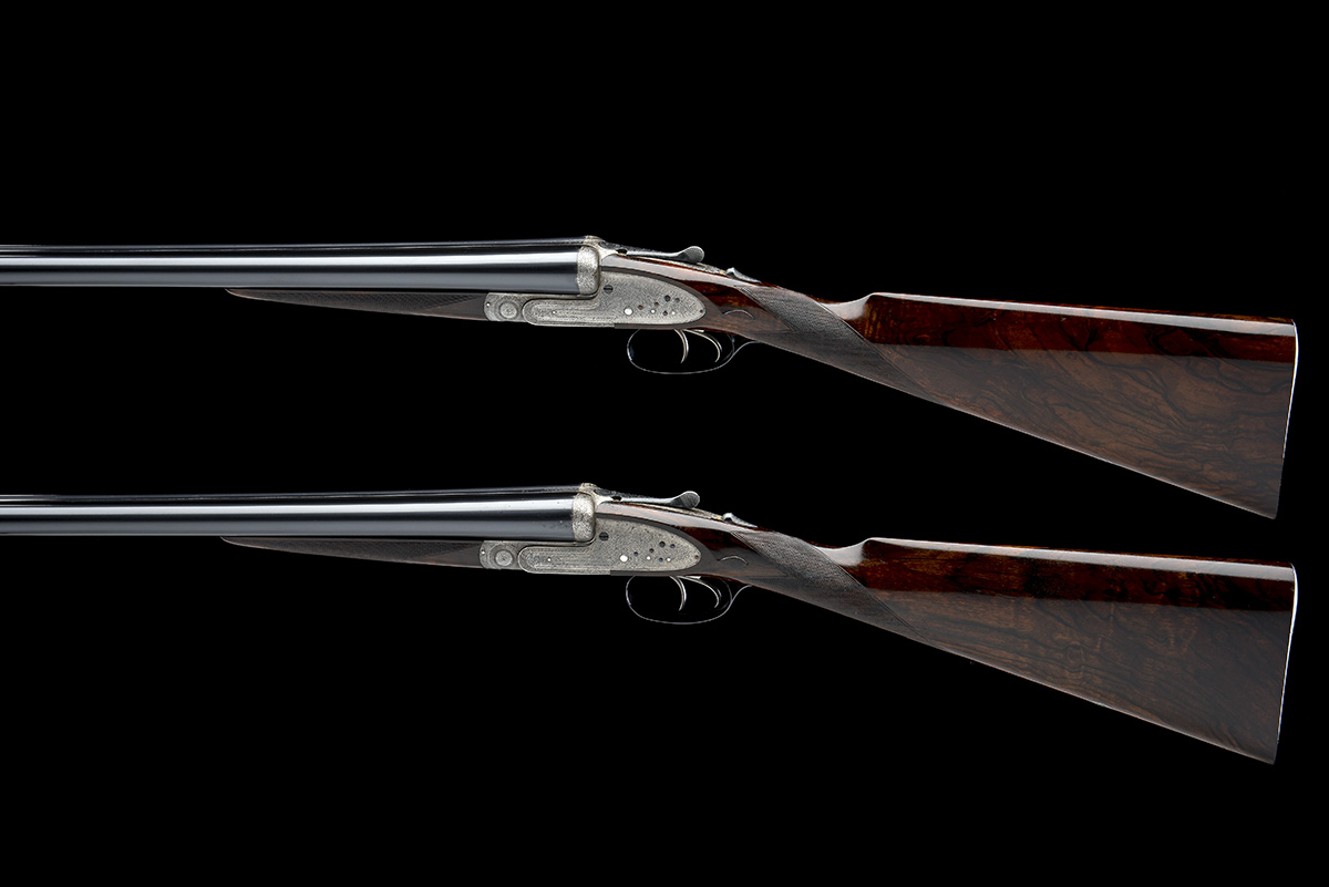EDWINSON GREEN & SON A PAIR OF 12-BORE SIDELOCK EJECTORS, serial no. 6610 / 1, for 1908, 29in. nitro - Image 2 of 11