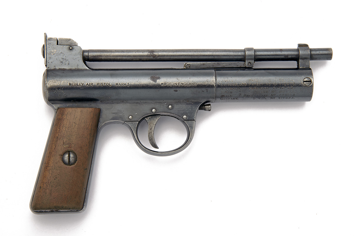 WEBLEY & SCOTT, BIRMINGHAM & LONDON A .22 BARREL-COCKING AIR-PISTOL, MODEL 'PRE-WAR MKI', serial no. - Image 2 of 2