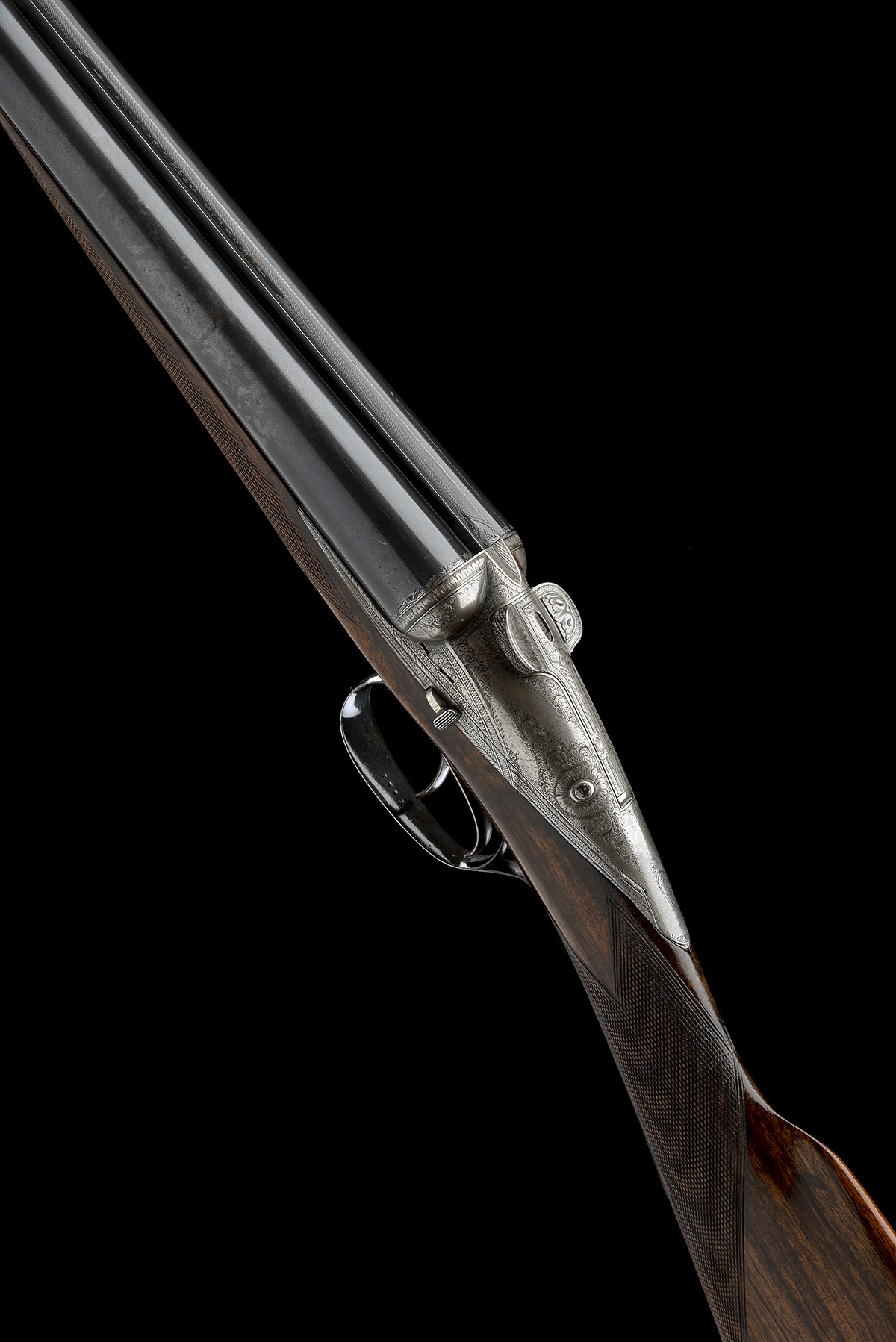 DARNE AN EARLY 12-BORE 1897 PATTERN SLIDING-BREECH NON-EJECTOR, serial no. 2063, circa 1900, 27 5/