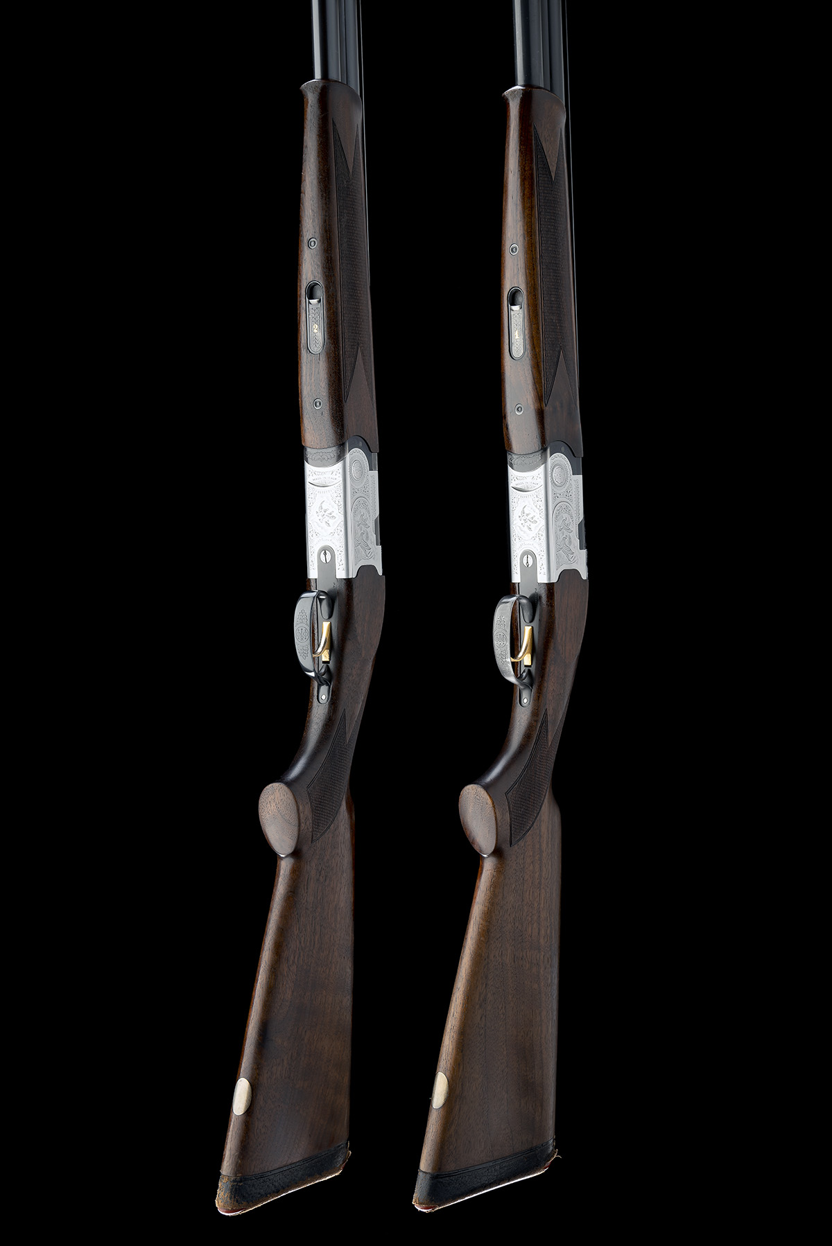 P. BERETTA A PAIR OF 12-BORE 'S687 SILVER PIGEON' SINGLE-TRIGGER OVER AND UNDER EJECTORS, serial no. - Image 6 of 10