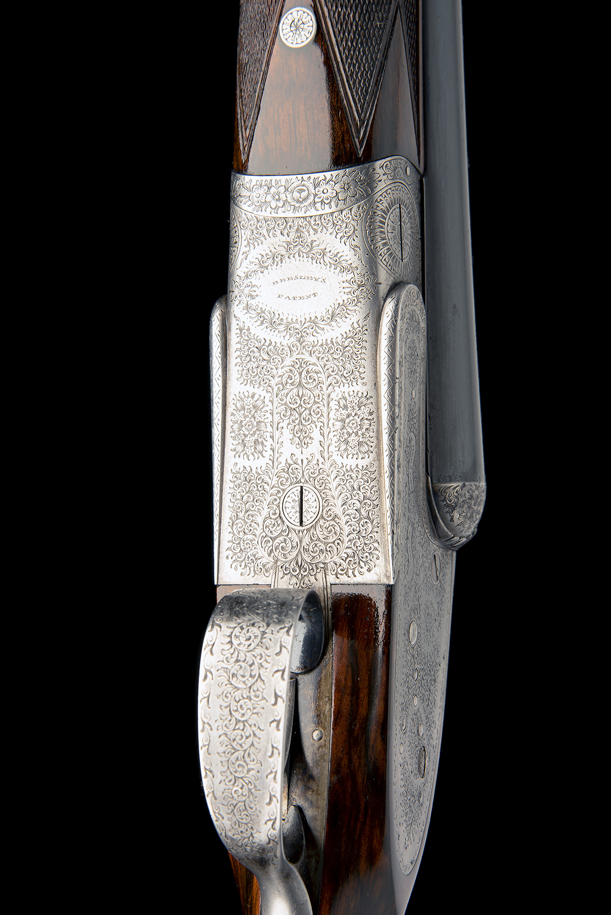 F. BEESLEY A 16-BORE SINGLE-TRIGGER SIDELOCK EJECTOR, serial no. 2050, for 1908, 28 1/2in. nitro - Image 7 of 9