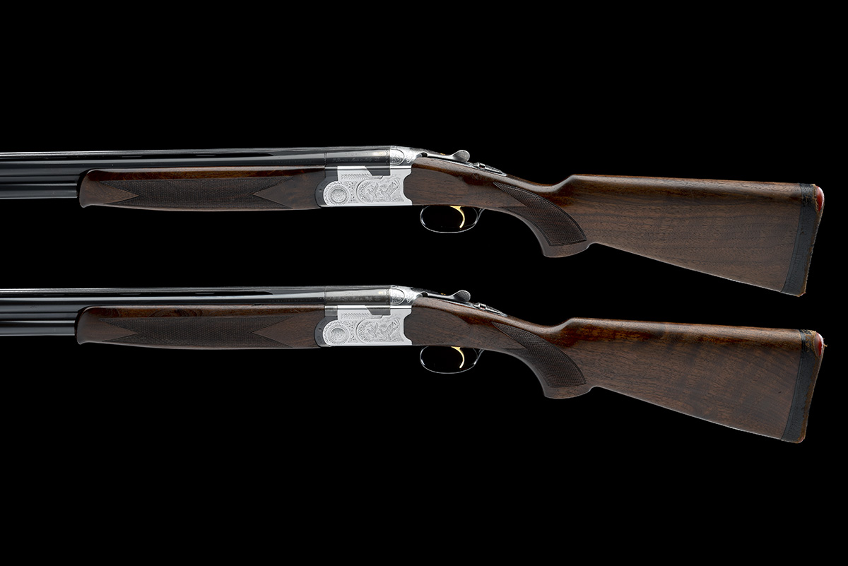 P. BERETTA A PAIR OF 12-BORE 'S687 SILVER PIGEON' SINGLE-TRIGGER OVER AND UNDER EJECTORS, serial no. - Image 2 of 10