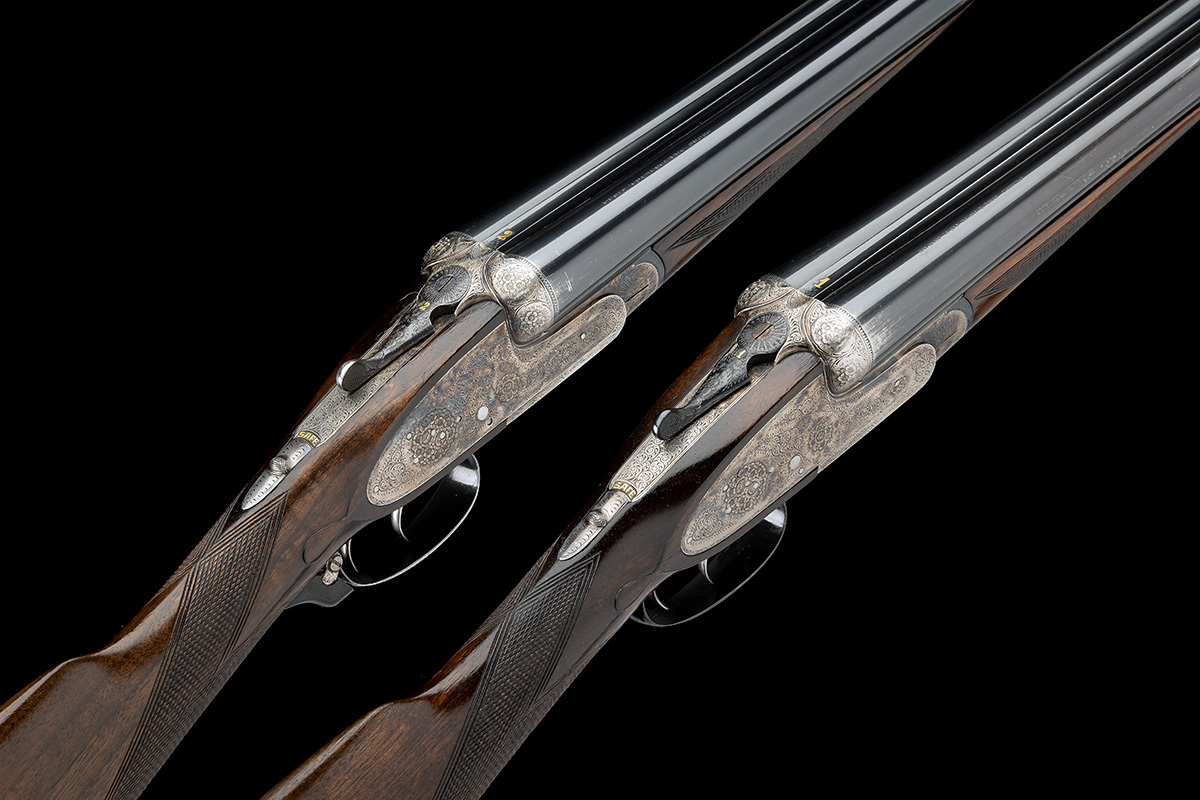 PEDRO ARRIZABALAGA A PAIR OF 12-BORE SELF-OPENING HAND-DETACHABLE SIDELOCK EJECTORS, serial no. - Image 5 of 10