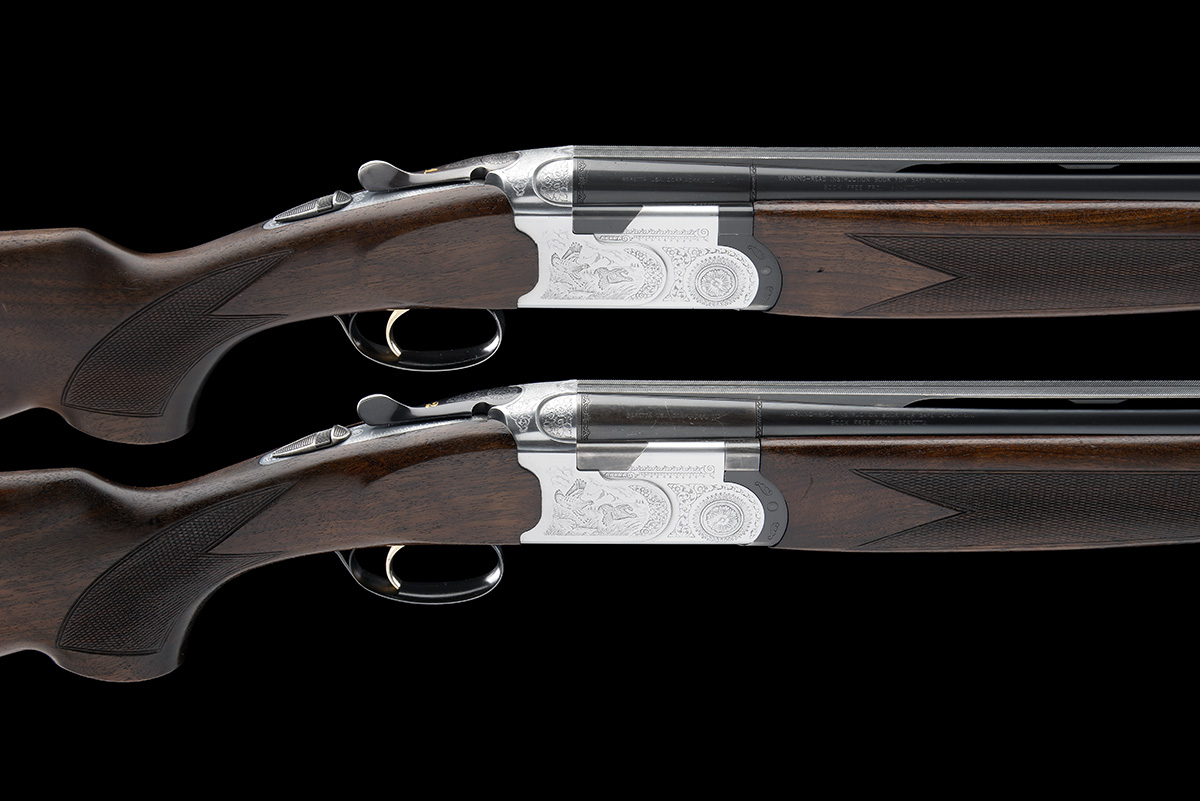 P. BERETTA A PAIR OF 12-BORE 'S687 SILVER PIGEON' SINGLE-TRIGGER OVER AND UNDER EJECTORS, serial no.