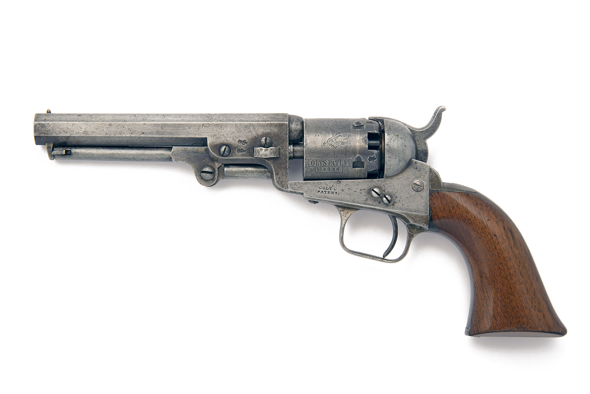 COLT, LONDON A CASED .31 PERCUSSION REVOLVER, MODEL '1849 LONDON POCKET', serial no. 8436, for 1855, - Image 3 of 5