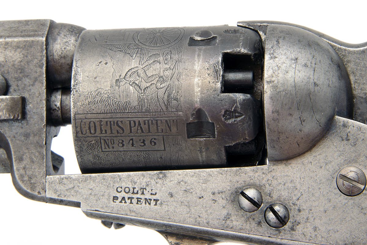 COLT, LONDON A CASED .31 PERCUSSION REVOLVER, MODEL '1849 LONDON POCKET', serial no. 8436, for 1855, - Image 5 of 5
