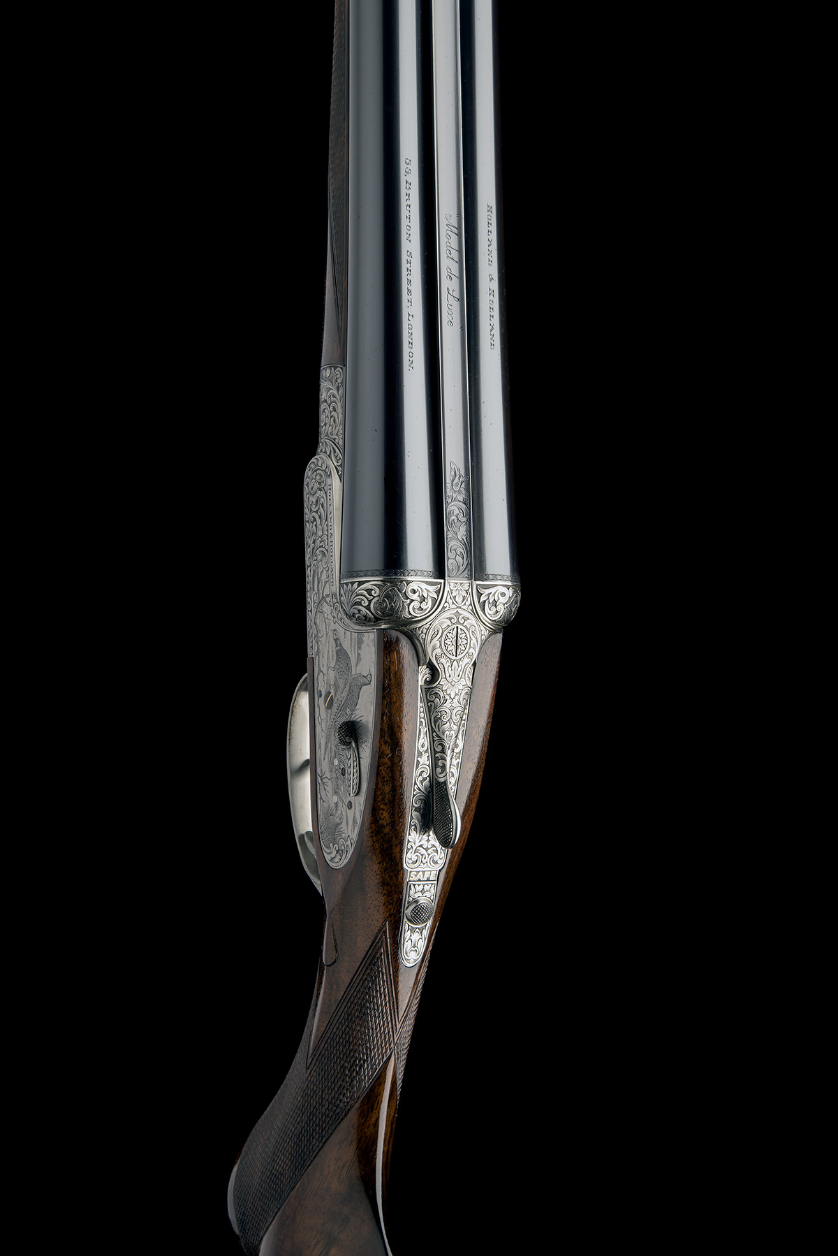 HOLLAND & HOLLAND A FINE, SALT-ENGRAVED 12-BORE ROYAL 'MODEL DE LUXE' SELF-OPENING HAND-DETACHABLE - Image 6 of 10