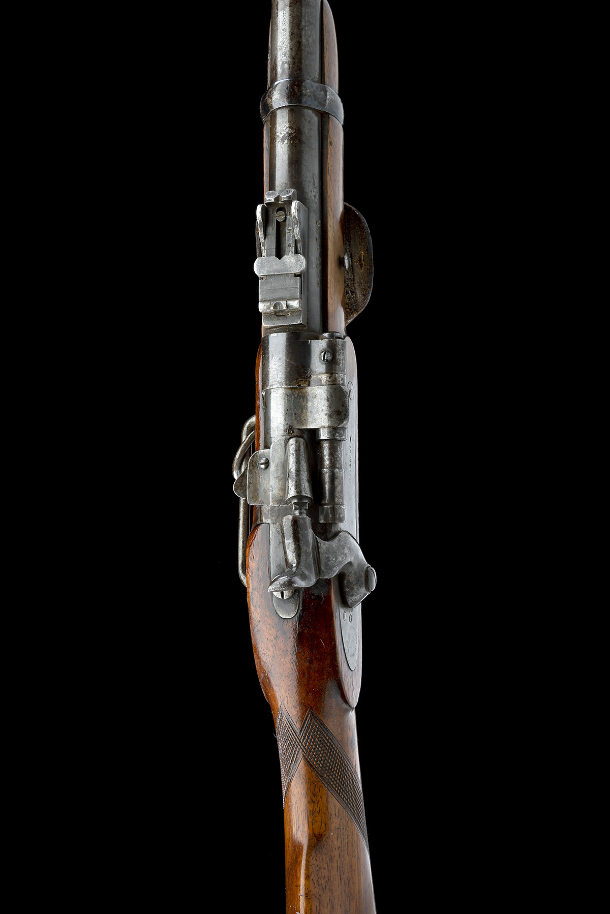 I. HOLLIS & SONS, LONDON A .577 (SNIDER) SINGLE-SHOT SPORTING-CARBINE, MODEL 'SNIDER PATENT', serial - Image 6 of 9