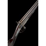 J. PURDEY A 12-BORE 1863 PATENT (FIRST PATTERN) THUMBHOLE-UNDERLEVER HAMMERGUN, serial no. 7183, for