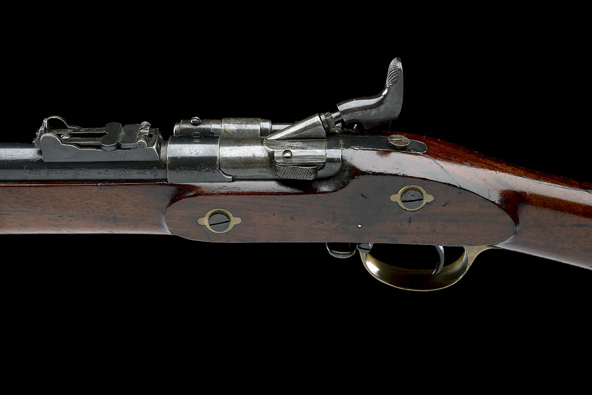 ENFIELD, ENGLAND A .577 (SNIDER) SERVICE-RIFLE, MODEL 'MKIII THREE-BAND', serial no. 6807, dated for - Image 9 of 10
