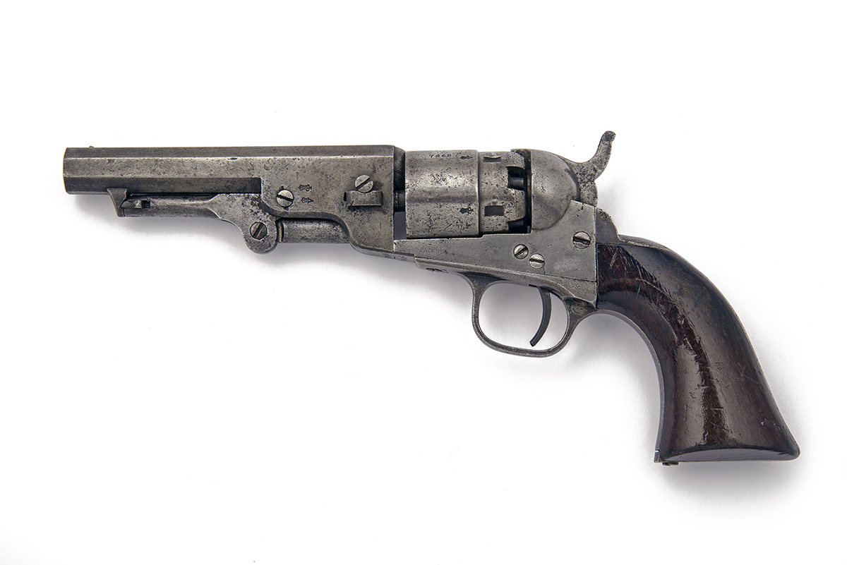 COLT, LONDON A RARE .36 PERCUSSION SINGLE-ACTION REVOLVER, MODEL 'COLT'S LONDON POCKET OF NAVY - Image 2 of 2