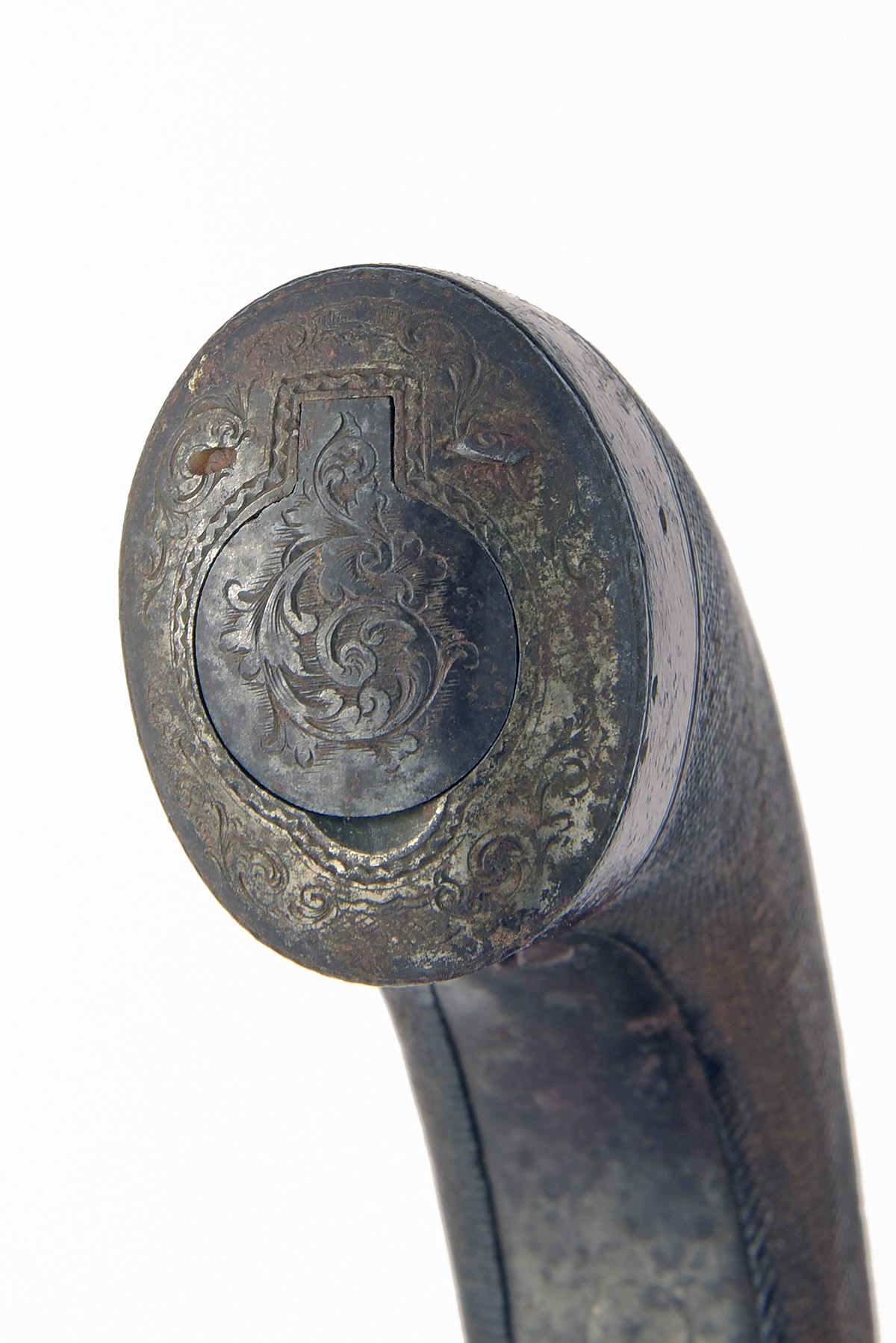 ROSS, EDINBURGH A .650 PERCUSSION SIDE-HAMMER BOXLOCK PISTOL, no visible serial number, circa - Image 3 of 4