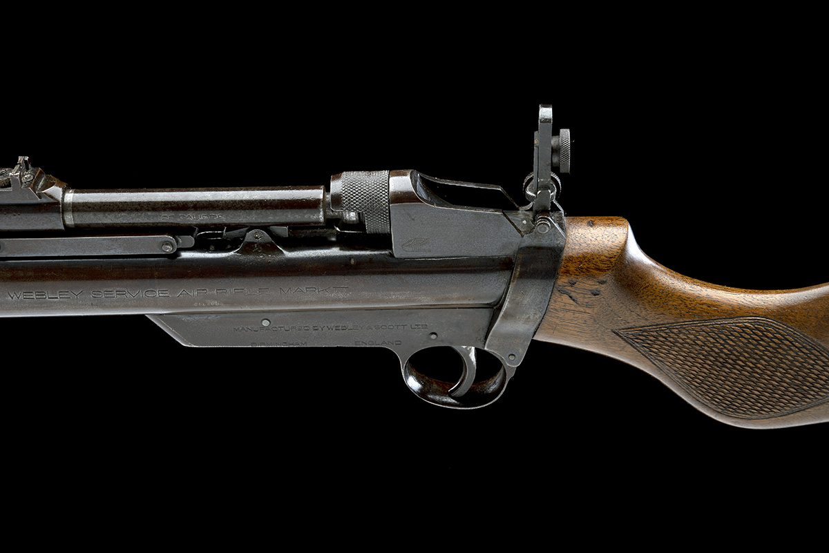 WEBLEY & SCOTT. BIRMINGHAM A CASED .177 & .22 BARREL-COCKING AIR-RIFLE, MODEL 'MKII SERVICE', serial - Image 3 of 5