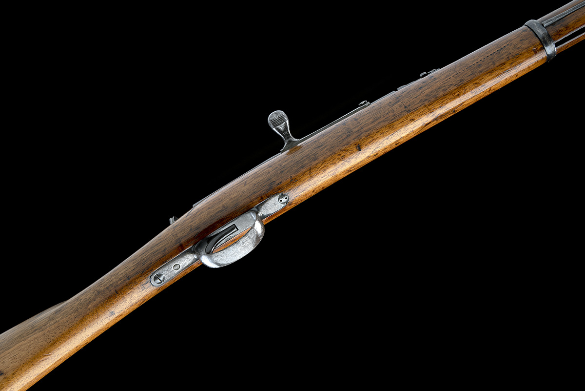 BERDAN, RUSSIA A SCARCE 10.66x57R (BERDAN) SINGLE-SHOT CARBINE, MODEL 'M70 BERDAN', no visible - Image 3 of 9