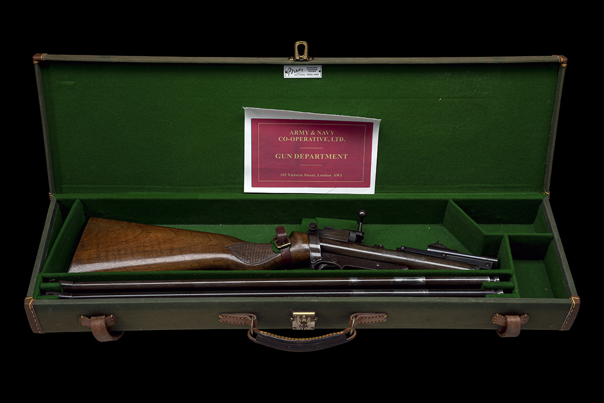 WEBLEY & SCOTT. BIRMINGHAM A CASED .177 & .22 BARREL-COCKING AIR-RIFLE, MODEL 'MKII SERVICE', serial