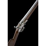 A .720 FLINTLOCK MUSKET, UNSIGNED, MODEL 'SWISS CANTON TYPE', no visible serial number, circa