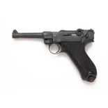 ERFURT ARSENAL, GERMANY A 9mm (PARA) SEMI-AUTOMATIC PISTOL, MODEL 'P08 LUGER', serial no. 5729,