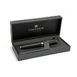 CARAN D'ACHE, SWITZERLAND A BOXED MATT-BLACK COLOURED FOUNTAIN PEN, MODEL 'LEMAN', ref PE233, with