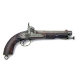 A .650 PERCUSSION SERVICE-PISTOL, MODEL 'EAST INDIA GOVERNMENT TYPE', no visible serial number,