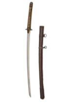 A JAPANESE WORLD WAR TWO KATANA WITH SMITH-SIGNED ARSENAL BLADE, circa 1930, with 25 1/2in. blade,