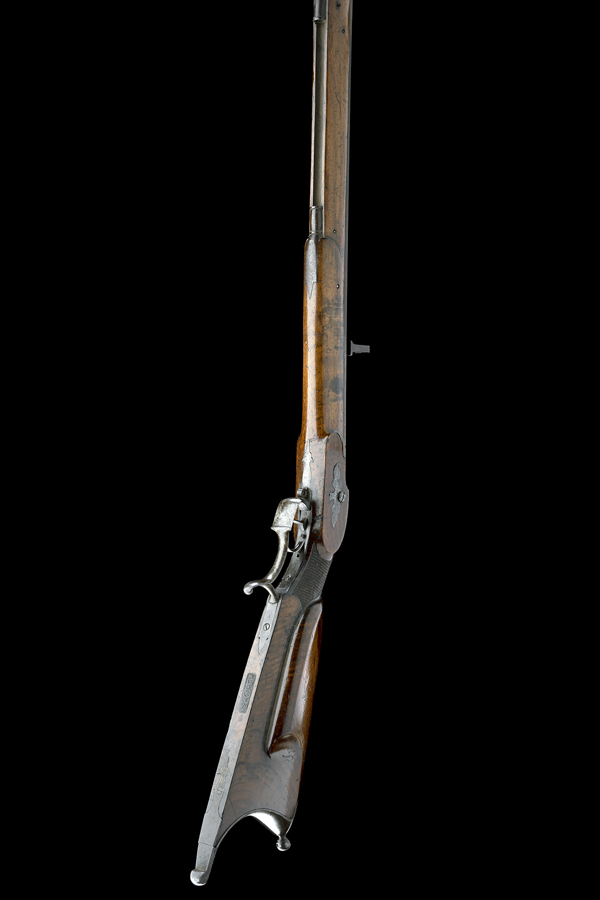 L. WINTER, THUSIS A 22-BORE PERCUSSION MATCH-RIFLE, serial no. 38, Swiss circa 1810 and converted - Image 8 of 8