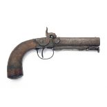 ROSS, EDINBURGH A .650 PERCUSSION SIDE-HAMMER BOXLOCK PISTOL, no visible serial number, circa