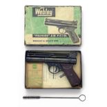 WEBLEY & SCOTT, BIRMINGHAM A BOXED .22 BARREL-COCKING AIR-PISTOL, MODEL 'PREMIER 'B' SERIES',