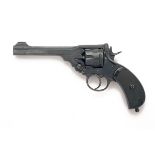 WEBLEY, BIRMINGHAM A SCARCE .455 SIX-SHOT DOUBLE-ACTION REVOLVER, MODEL 'MKV', serial no. 158425,