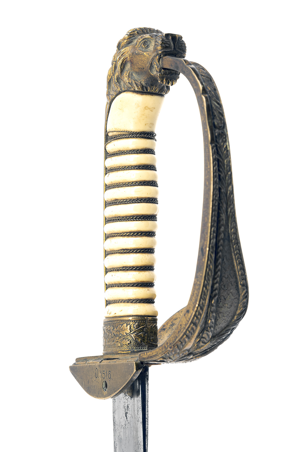 E & F HORSTER SOLINGEN A GERMAN NAVAL OFFICER'S DRESS SWORD, 1920s, with 31in. slightly curved - Image 4 of 4