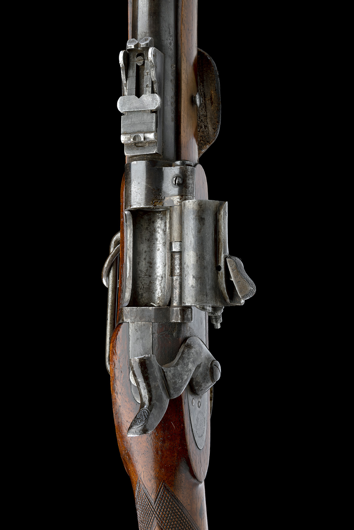 I. HOLLIS & SONS, LONDON A .577 (SNIDER) SINGLE-SHOT SPORTING-CARBINE, MODEL 'SNIDER PATENT', serial - Image 7 of 9