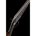 WILLIAM POWELL & SON A 12-BORE 1864 PATENT BAR-IN-WOOD LIFT-UP TOPLEVER ROTATING SINGLE BOLT SNAP-