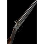 WESTLEY RICHARDS A SCARCE 12-BORE 1862 PATENT SINGLE-BITE SNAP-ACTION PULL-BACK TOPLEVER BAR-IN-WOOD