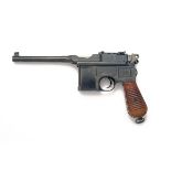 MAUSER, GERMANY A 7.63 (MAUSER) SEMI-AUTOMATIC PISTOL, MODEL 'C96 'BROOMHANDLE' 1930's