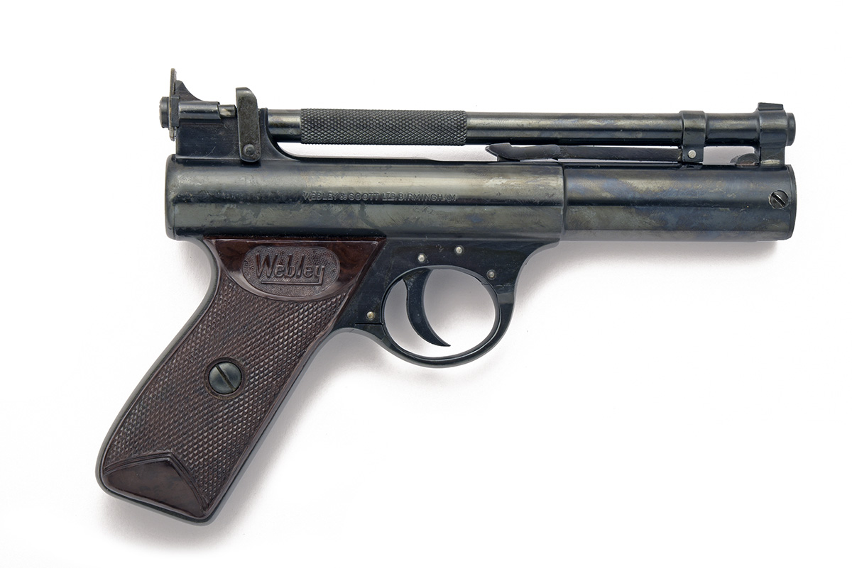 WEBLEY & SCOTT, BIRMINGHAM A .22 BARREL-COCKING AIR-PISTOL, MODEL 'PREMIER 'B SERIES'', batch no.