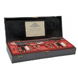 MAURIZIO CAIROLA A FINE 20-BORE AND 12-BORE HAND-MADE GUN CLEANING KIT, comprising of a two-piece