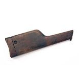 MAUSER, GERMANY AN ORIGINAL WALNUT HOLSTER-STOCK FOR A C96 'BROOMHANDLE' PISTOL, serial no. '592'
