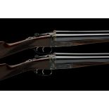 WEBLEY & SCOTT A COMPOSED PAIR OF 12-BORE 'MODEL 700' BOXLOCK EJECTORS, serial no. 133713 and